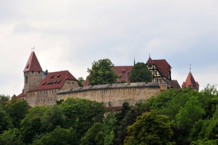 Coburg Fortress from parking lot